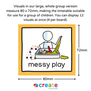 Visual Timetable for Nursery & Childminders Large Whole Group Version