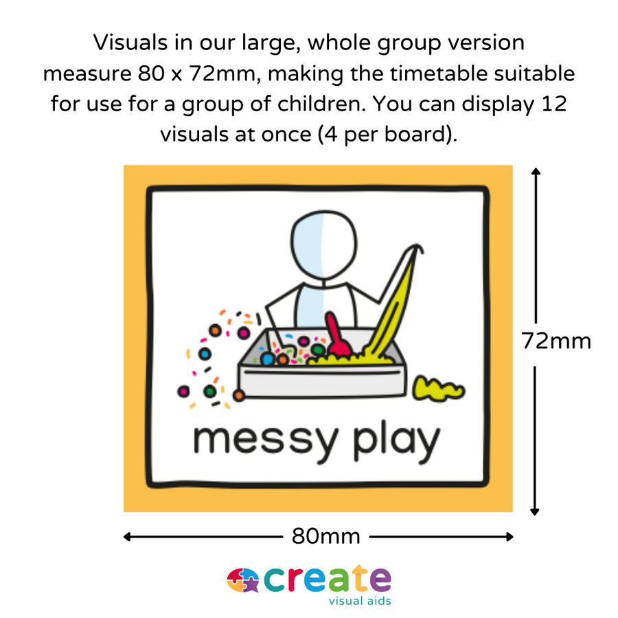 Visual Timetable for Nursery & Childminders Large Whole Group Version